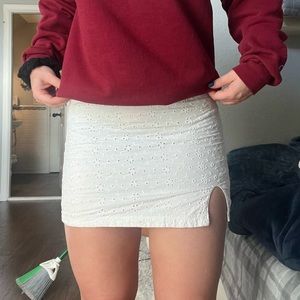 White pacsun mini skirt